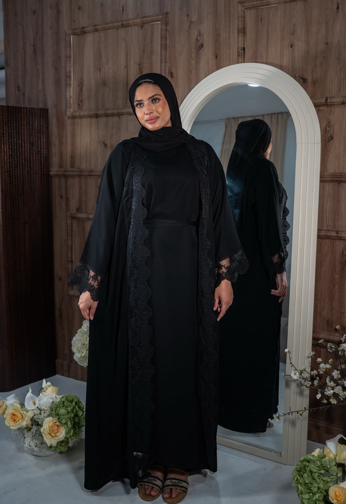 THE AMAL LACE ABAYA