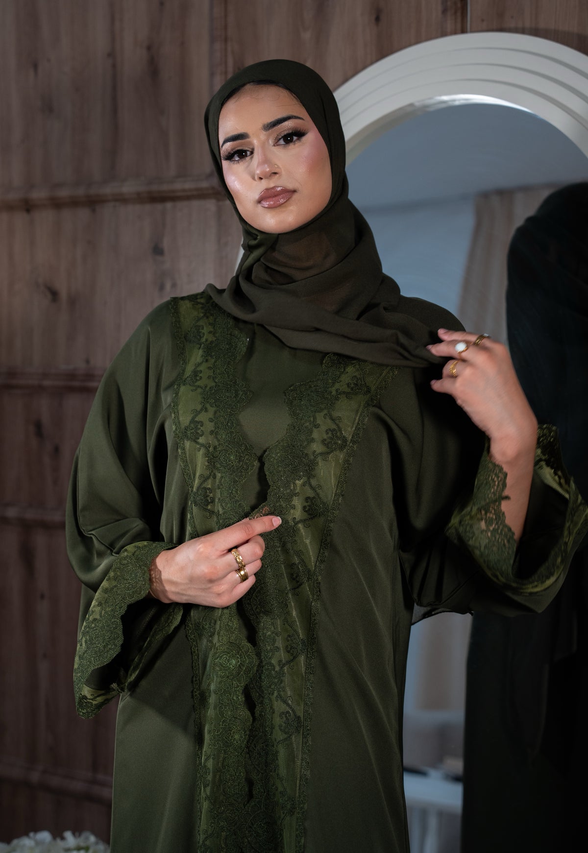 THE AMAL LACE ABAYA