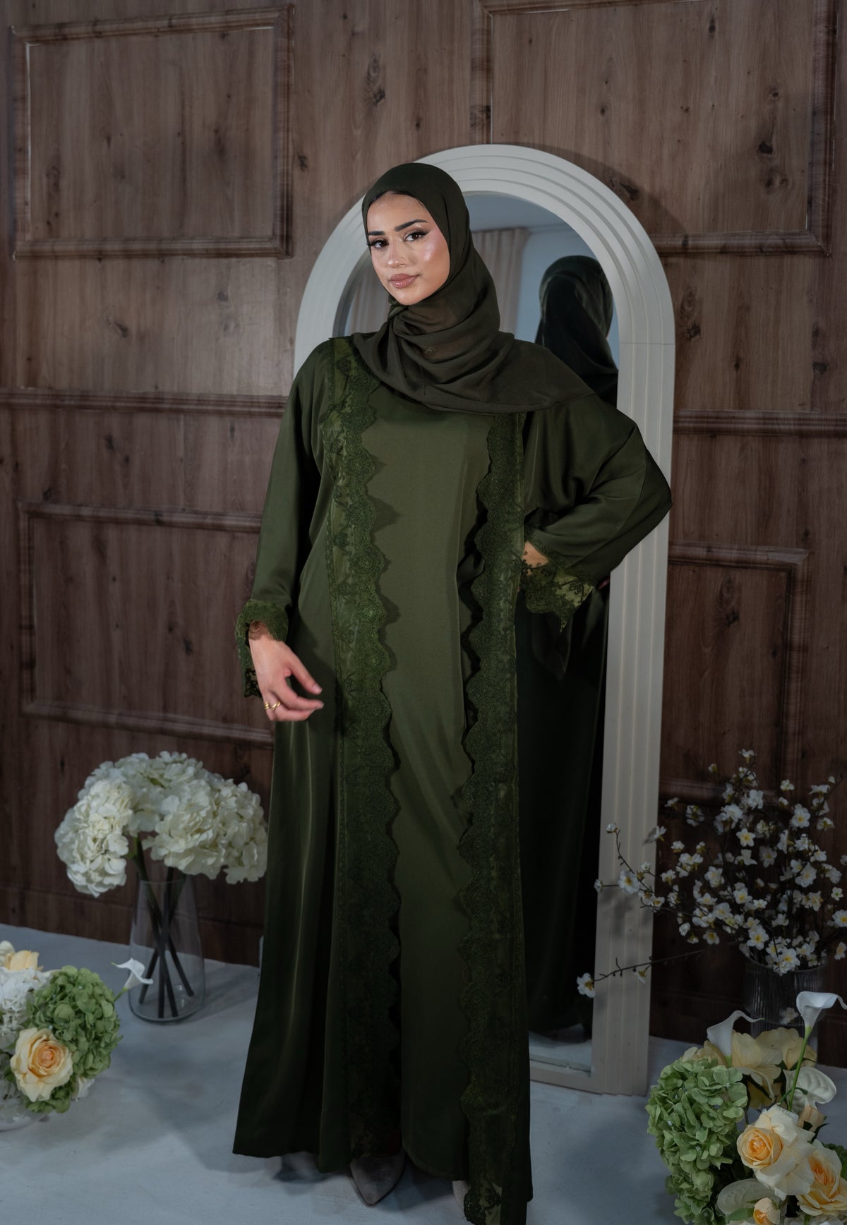 THE AMAL LACE ABAYA