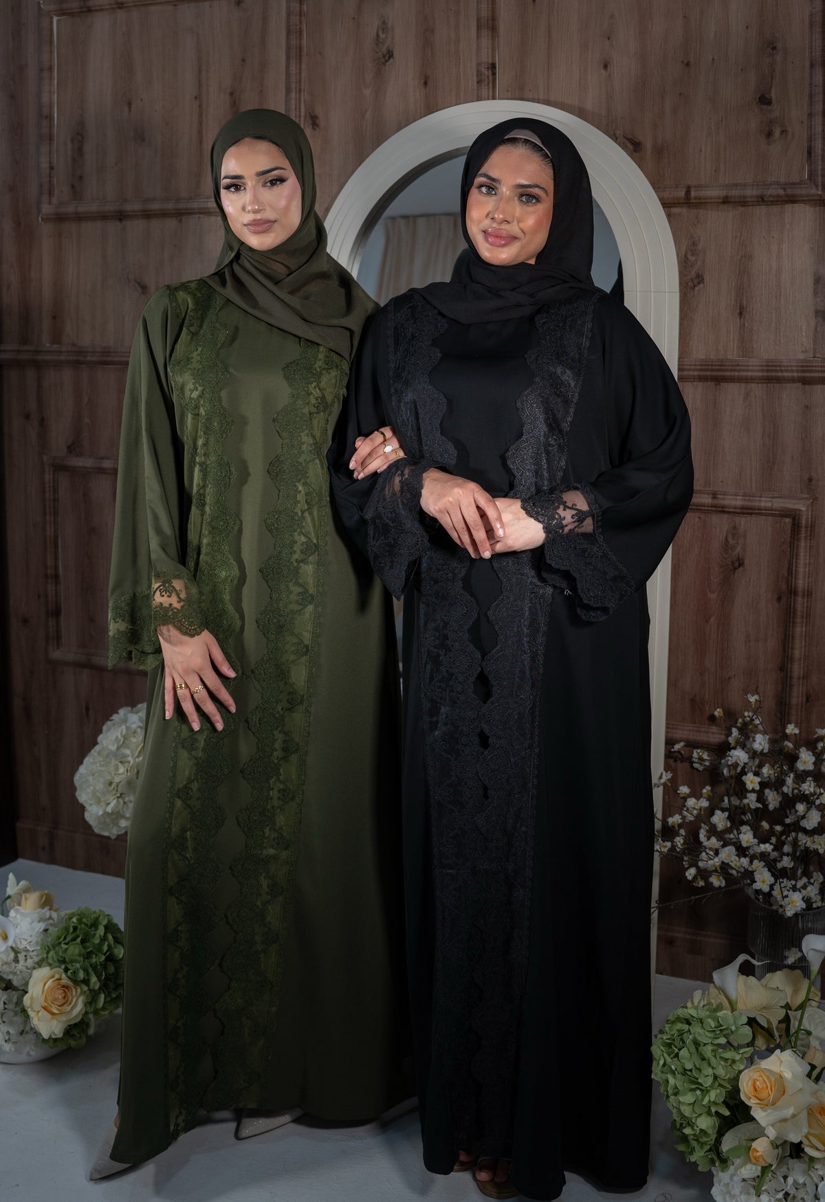THE AMAL LACE ABAYA