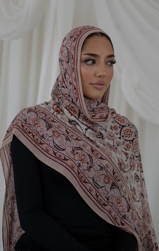 Lujain Premium Printed Modal Hijab