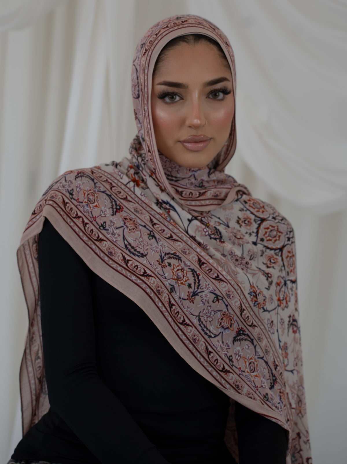 Lujain Premium Printed Modal Hijab